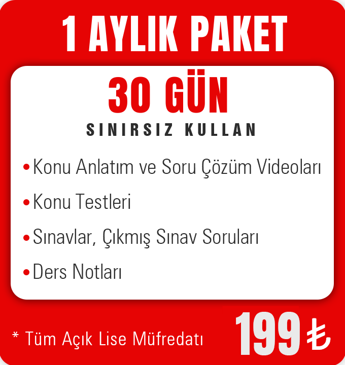 1 Aylık Online Eğitim