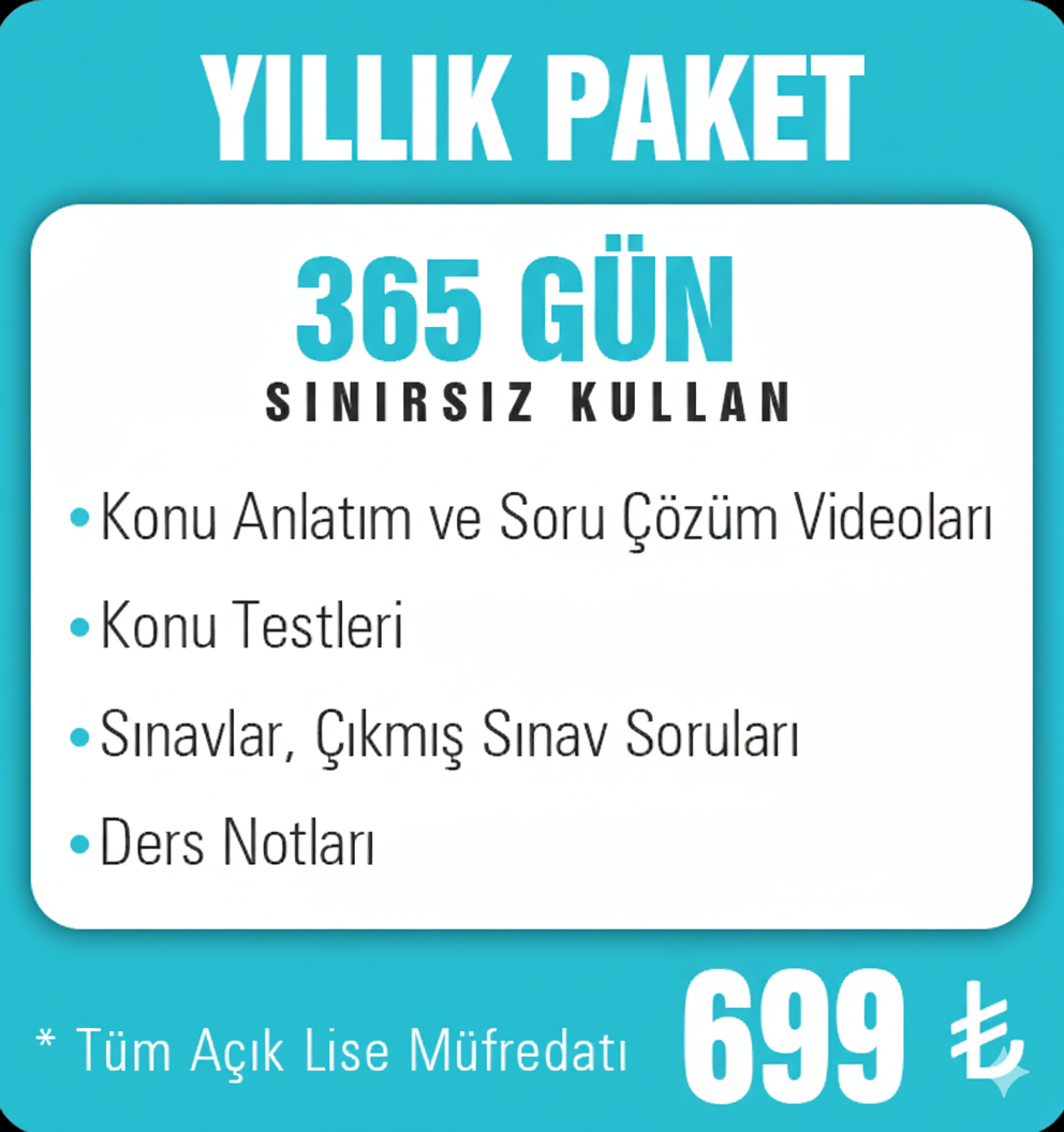 1 Yıllık Online Eğitim